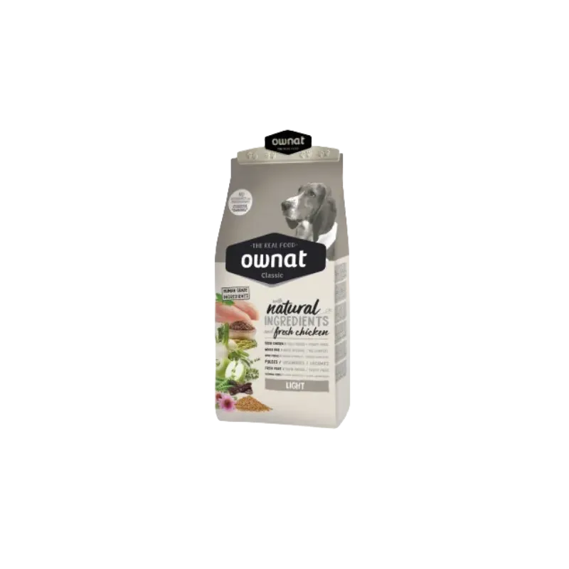 OWNAT CLASSIC LIGHT 20 kg - Pour chiens en surpoids ou peu actifs OWNAT CLASSIC LIGHT 20 kg - Pour chiens en surpoids ou peu actifs