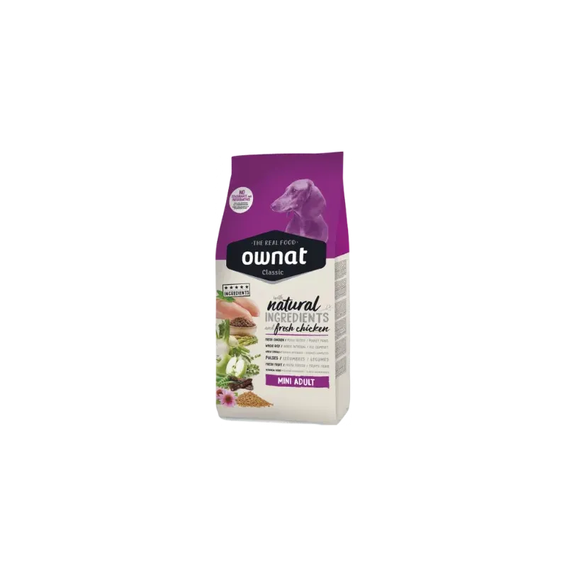 OWNAT CLASSIC MINI ADULT 4 kg - croquettes pour chiens adultes de petites races OWNAT CLASSIC MINI ADULT 4 kg - croquettes pour chiens adultes de petites races