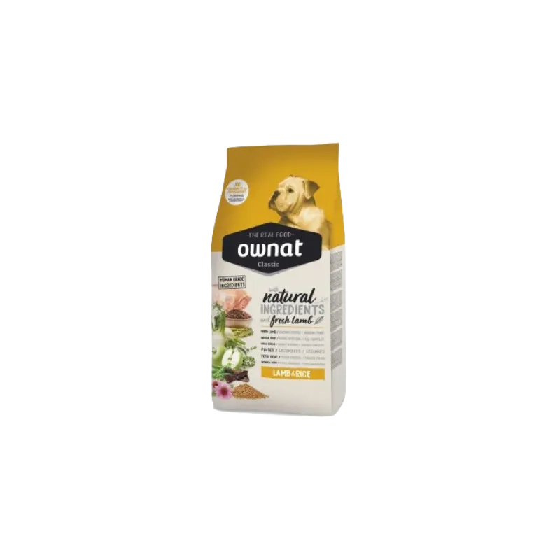 OWNAT CLASSIC LAMB & RICE - Croquettes pour chiens à digestion sensible OWNAT CLASSIC LAMB & RICE - Croquettes pour chiens à digestion sensible