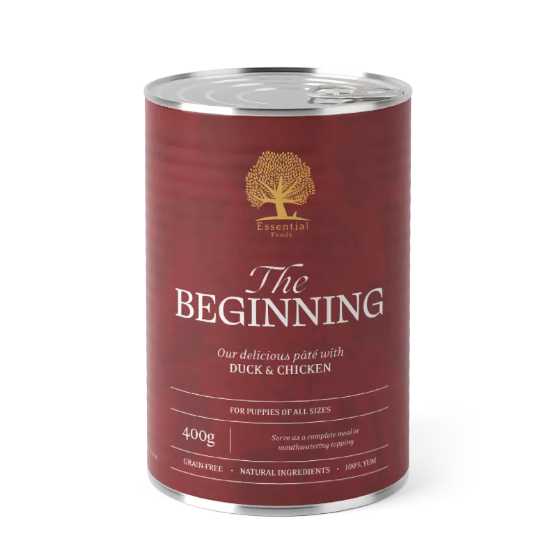 Pâtée ESSENTIAL BEGINNING pour chien 400g Pâtée ESSENTIAL BEGINNING pour chien 400g