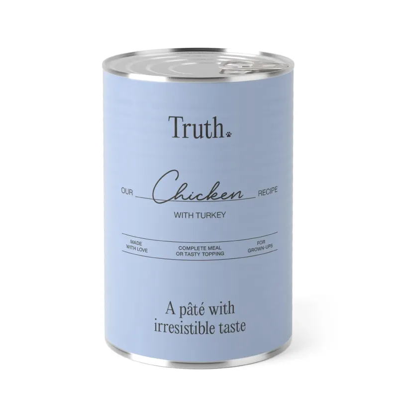 PÂTÉES TRUTH TURKEY 400g - chiens adultes de toutes races PÂTÉES TRUTH TURKEY 400g - chiens adultes de toutes races