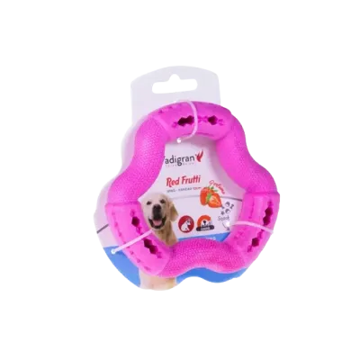 Jouet pour chien TPR anneau Red Frutti 21cm