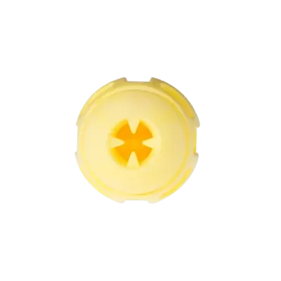 Jouet chien TPR balle jaune vanille 8cm