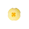 Jouet chien TPR balle jaune vanille 8cm