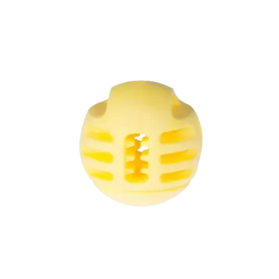 Jouet chien TPR balle jaune vanille 8cm