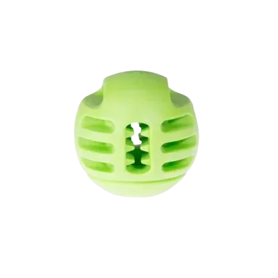 Jouet chien TPR balle verte pomme 8cm