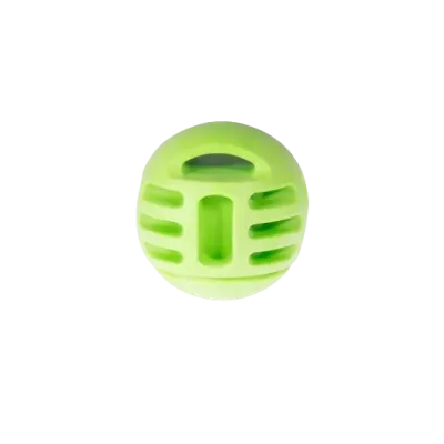 Jouet chien TPR balle verte pomme 8cm