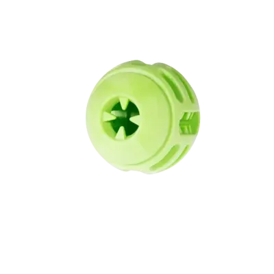 Jouet chien TPR balle verte pomme 8cm