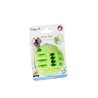 Jouet chien TPR balle verte pomme 8cm