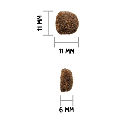 Spécialement indiqué pour les chiens à faible niveau d’activité ou avec une tendance au surpoids.