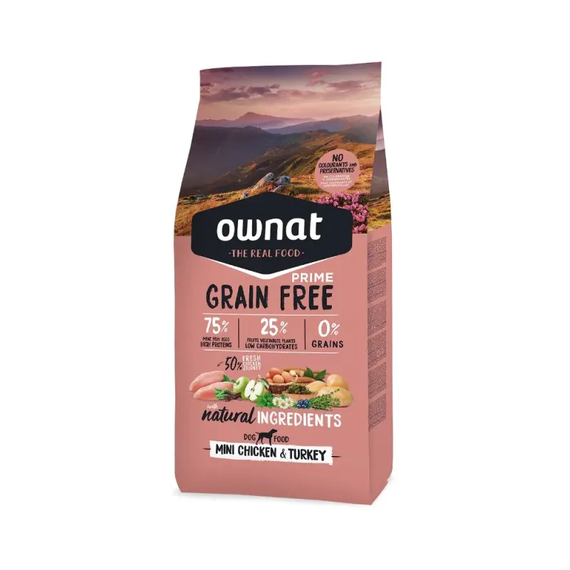 OWNAT GF PRIME DOG Mini Chicken & Turkey 3KG