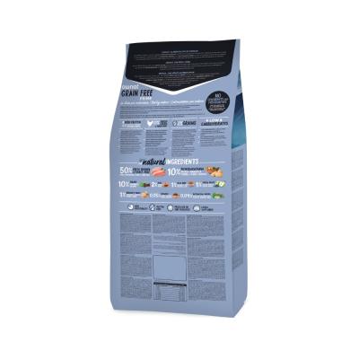 Contient 50% de viande fraîche de poulet et de dinde et avec du sulfate de chondroïtine et de la glucosamine ajoutés qui aident 