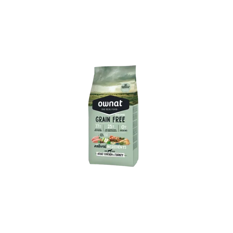 OWNAT GF PRIME Junior Chicken Turkey 14 kg : Croquettes pour chiots OWNAT GF PRIME Junior Chicken Turkey 14 kg : Croquettes pour chiots