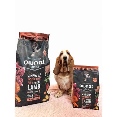 OWNAT Ultra Medium Lamb & Rice – Croquettes pour chien sensible à l’agneau et riz complet