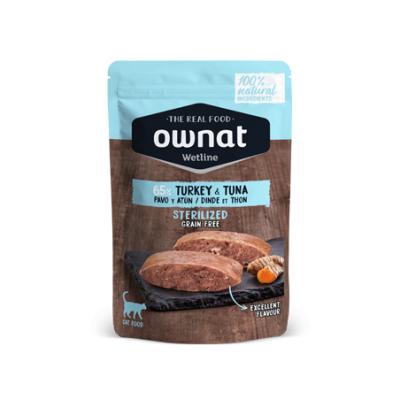 Pâtée chat wetline sterilized turkey & tuna