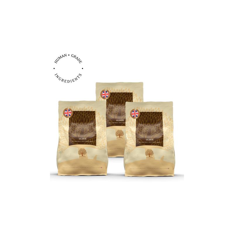 Lot de 3x2.5kg Older – Recette Ultra-Premium British Heritage chiens seniors