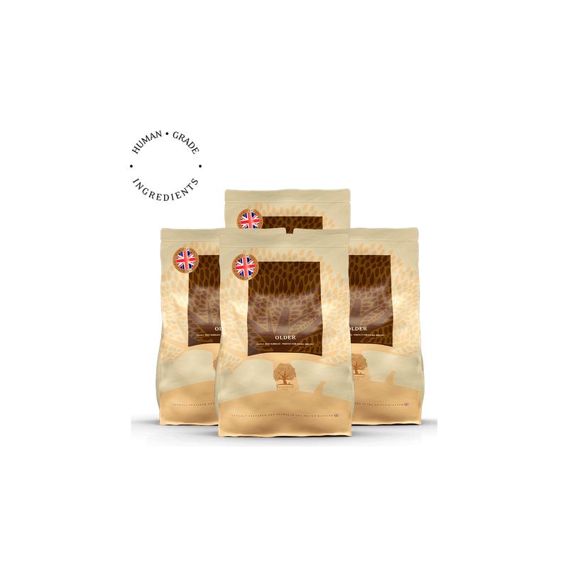 Lot de 4x2.5kg Older – Recette Ultra-Premium British Heritage chiens seniors