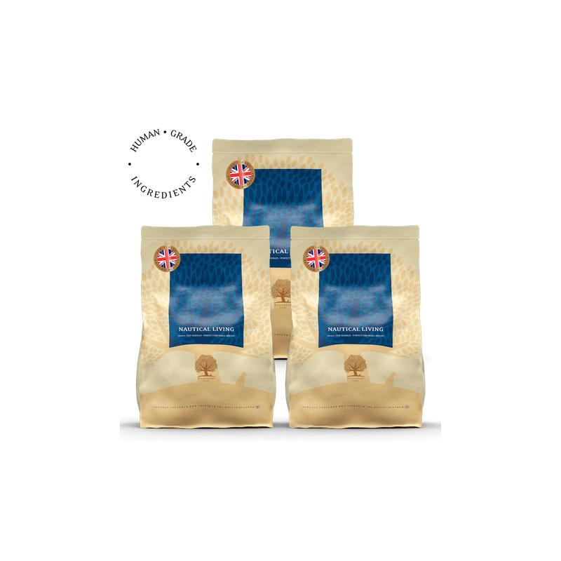 Lot de 3 x 2.5 Kg Nautical Living – Recette Ultra-Premium British Heritage au poisson