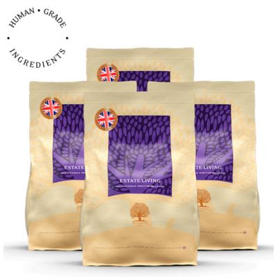 Lot de 4 × 2,5 kg Estate Living – Croquettes agneau et gibier