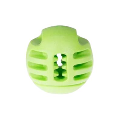 Jouet chien TPR balle verte pomme 8cm