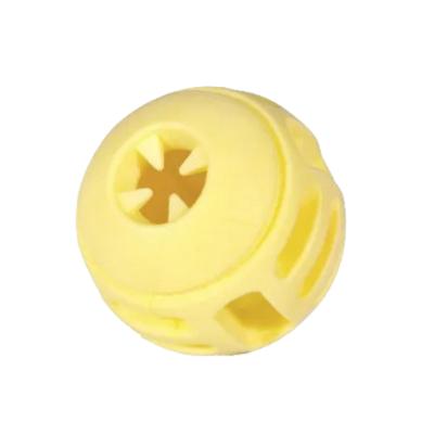 Jouet chien TPR balle jaune vanille 8cm
