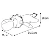 JOUET FLATSI LION BRUN 17x35x9CM