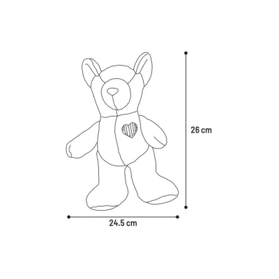 JOUET SOFTO OURS BRUN 24,5x10x26CM