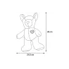JOUET SOFTO OURS BRUN 24,5x10x26CM