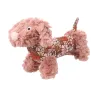 JOUET ROZETTE CHIEN VIEUX ROSE 11x35x18CM